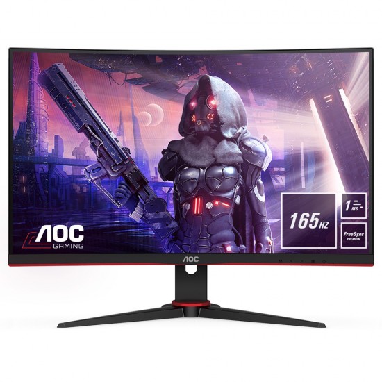 AOC  27" 1 ms 165Hz QHD  Curved Oyuncu  Monitörü   